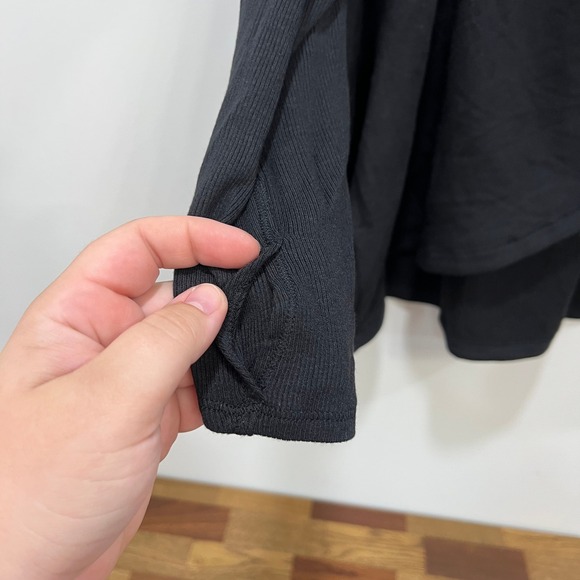 Athleta Purana Wrap Sweatshirt 3XL NWT $89 Gray Cris Cross Hood Knit - Picture 2 of 10